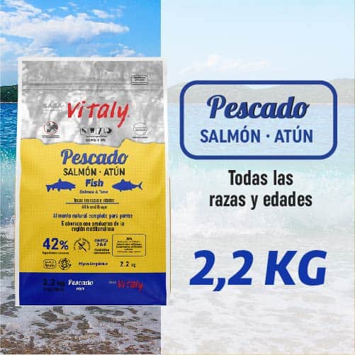 Saco de pienso para perros de pescado de Vitaly