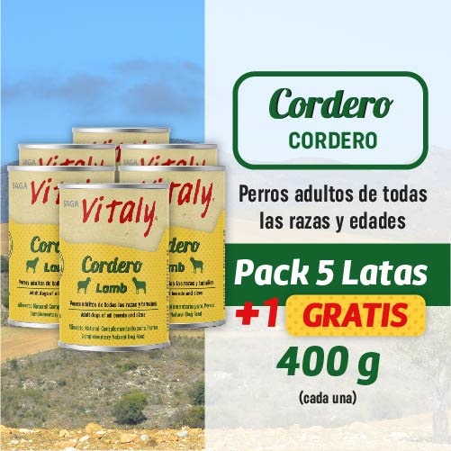 Oferta Vitaly Cordero 5 latas más 1 gratis